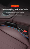 2pcs Car Seat Gap Filler Organizer Waterproof Car Seat Gap Plug Strip with 2 Grooves Seat Gap Storage Auto Interior Accessories