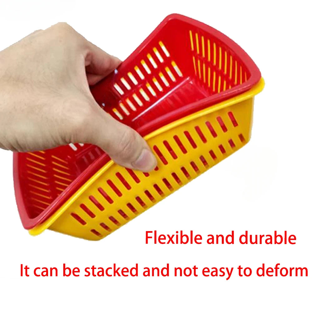 3PCS Game Token Storage Basket Home Storage Basket Kitchen Drainage Basket Desktop Clutter Sorting and Storage  Item Packaging