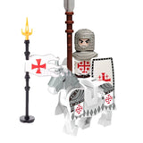 MOC Medieval Building Blocks Castle Knight Western Cowboy Historical Army Cavalry Horse Soldier Gun Kid Toy Gift Brick DIY S040
