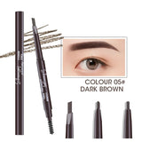 Waterproof Double-Headed Eyebrow Cosmetics Pencil 5 Colors Natural Long-Lasting Makeup Tattoo Paint for Eyebrows
