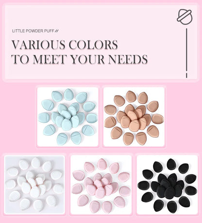 5/10/20Pcs Mini Finger Sponge Puff For Makeup Foundation Powder Detail Face Concealer Cream Blend Cosmetic Sponges Accessories