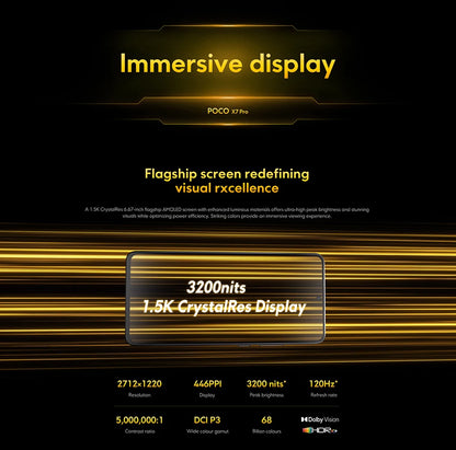 Global Version POCO X7 Pro Smartphone Dimensity 8400-Ultra 90W HyperCharge 6000mAh 6.67" AMOLED display NFC 50MP main camera