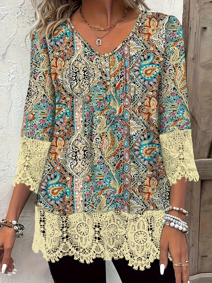 Camiseta elegante informal de talla grande para mujer, camiseta holgada de moda para mujer, camiseta de manga larga con temperamento para vacaciones y fin de semana 