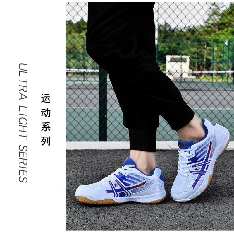 Badminton Shoes For Men And Women Lightweight Breathable Non-Slip Wear-Resistant Table Tennis Indoor Tennis Sports Shoes