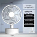 Xiaomi Youpin Fan Small White Desktop Timer Mute With Four-speed Adjustable Portable Fan Recharging Models Detachable Desk fan
