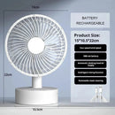 Xiaomi Youpin Fan Small White Desktop Timer Mute With Four-speed Adjustable Portable Fan Recharging Models Detachable Desk fan