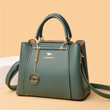 2024 Luxury Women Designer 3 Layers Shoulder Crossbody Bag Ladies Large Capacity Leather Handbags Shopper Brand Messenger Totes