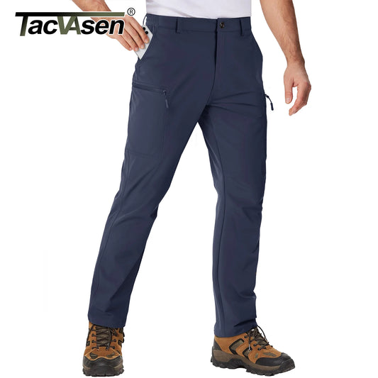 TACVASEN Waterproof Lightweight Hiking Pants Mens Ripstop Quick Dry Cargo Work Pant Outdoor Trekking Hard-wearing Trousers Male