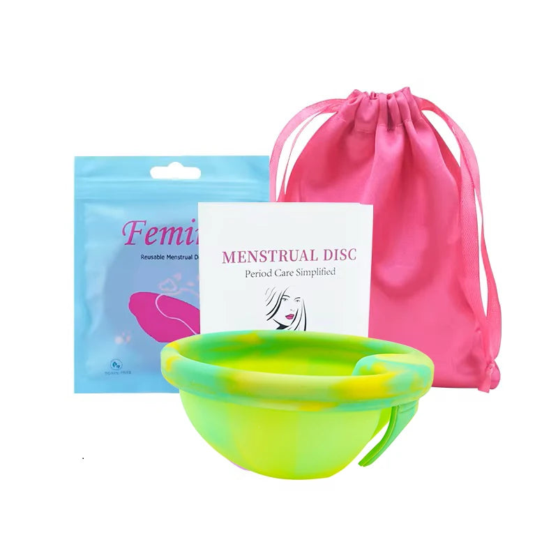 Silicone Menstrual Disc Cup Period Menstrual Collector Menstruation Menstrual Disk Women Health Care Feminine Hygiene Extra-Thin