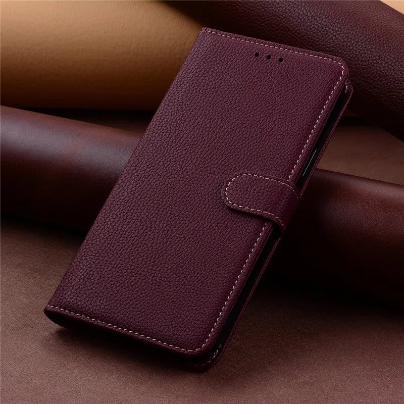 Funda de cuero de lujo con tapa para Samsung Galaxy A7 2018 (SM-A750F)
