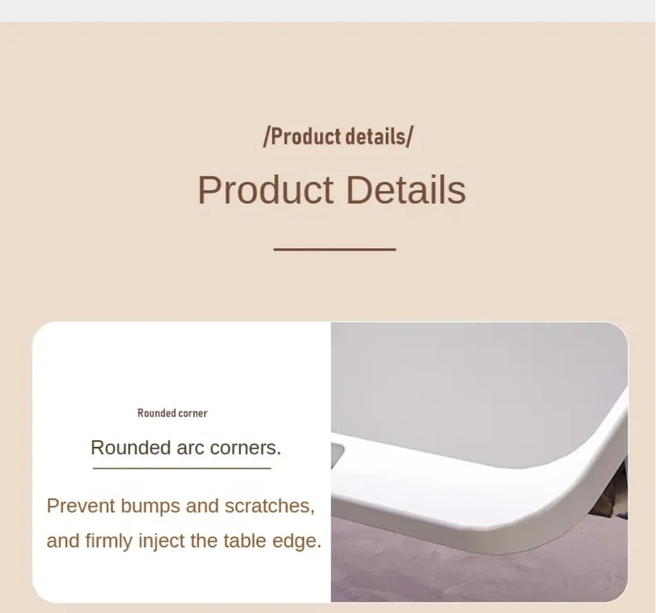 Lift Foldable Laptop Table for Bed Stand Lap Lazy Learning Desk Student Computer Desk for Working Read with Radiator Drawer