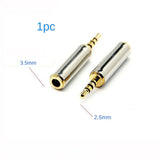 Plug And Play 3.5mm Connector 2.5mm Interface Audio Conversion Headphone Small To Large Plug Gold Plating Process Easy To Use