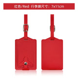 New Airplane Buckle Anti Lost Luggage Tags Thickened Flip Cover Luggage Tag Boarding Pass Suitcase Label Name ID Address Lable