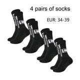 4 pairs of new TC mid tube glued football socks for sports training and competition, non slip and breathable socks