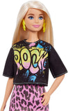 Genuine Barbie Fashionista Dolls, Brunette Hair, Blonde Fashion Doll Accessories, Dress Up Kids Toys for Girls, Children's Playthings