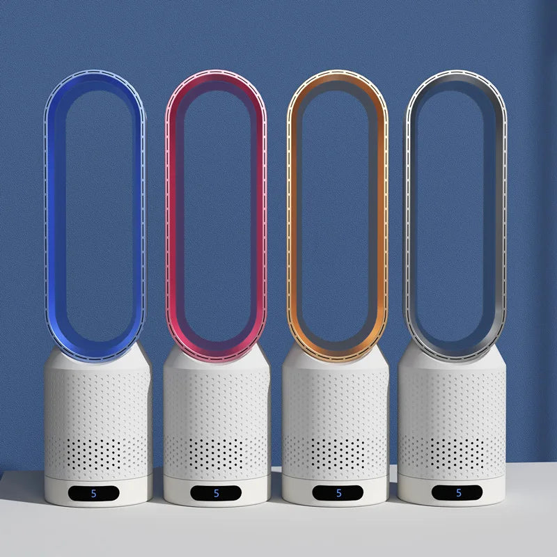 Leafless fan, household electric fan, no pages, silent air filter, circulating fan, bed head, floor standing desktop