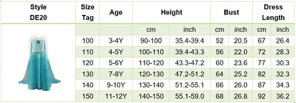 Girls Elsa Anna Dress Children Princess Carnival Dress Kids Jasmine Rapunzel Pageant Flower Disguise Cosplay Christmas Costume