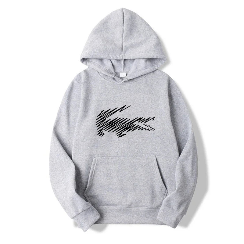 Men's and Women's Hoodie Sweatshirt Fashion Print Black Gray Pink Hooded Hip Hop Wool Hoodie Men's Brand Hoodie Street Clothing