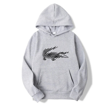 Men's and Women's Hoodie Sweatshirt Fashion Print Black Gray Pink Hooded Hip Hop Wool Hoodie Men's Brand Hoodie Street Clothing