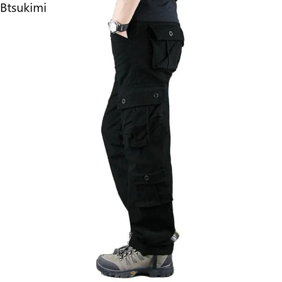 Men's Camouflage Cargo Pants Camo Cargo Multi Pockets Military Tactical Pants Man Hip Hop Joggers Streetwear Sweatpant for Men