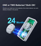 GIRIER Smart Door and Window Sensor ZigBee 3.0 Wireless Contact Detector for Smart Home Security Works with Home Assistant MQTT