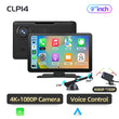 Junsun 9 inch Car DVR 4K Dash Cam Wireless Carplay for Apple Android Auto Dual Lens Video Recorder Dashboard Monitor FM BT AUX