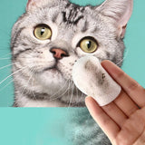 New Pet Eye Wipes Cats and Dogs Tear Stain Wet Wipes Cats and Dogs Universal No Irritation Cleaning Products 130 Canned Wipes