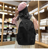 Large Capacity Schoolbag for Boys and Girls, High School and College Students, Simple Casual Sports Backpack, Fashion Travel Backpack