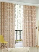 1pc Decorative Cut-Out Design Twining Leaves Sheer Curtain For Bedroom/Living Room