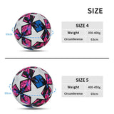 Standard Soccer Ball Professional Outdoor Sports Match Balls Training Seamless Football High Quality PU Material Size 5 Size 4