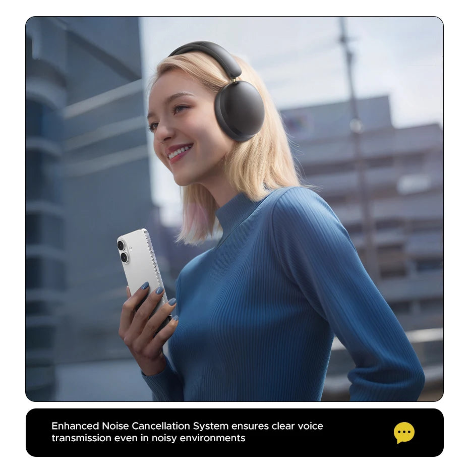 UGREEN Wireless Bluetooth Headphones, 80H Playtime, HiFi Stereo Over-Ear Headphones with Microphone, Bluetooth 5.4
