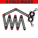 4/6/9/12 Aluminum Alloy Measuring For Tile Positioning And Opening Ruler Manual Multi-Angle Measuring Ruler Construction Tools