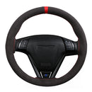 Universal Suede Car Steering Wheel Cover DIY Hand Sewing Soft Leather Braiding Cover For Auto Steering Wheel
