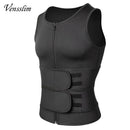 Vensslim Men Body Shaper Waist Trainer Vest Slimming Shirt Sauna Sweat Compression Undershirt Shapewear Fat Burner Workout Tops