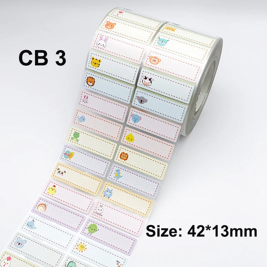 Name Sticker for Clothes Waterproof Custom Kawaii Stickers Personalized Washable Label for Children Cloth Ironing Pasting Tags
