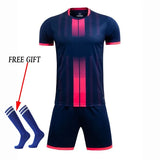 Kids Football Jersey Personalized Custom Boy Soccer Jersey Set Polyester Soccer Uniform Breathable Football Uniform For Children