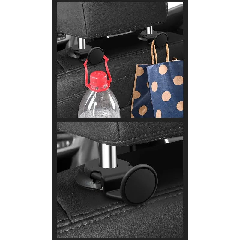 Car Back Seat Hook Car Interior Organizer Accessories 20KG Heavy Duty For Grocery Bag Car Headrest Hanger 2PCS