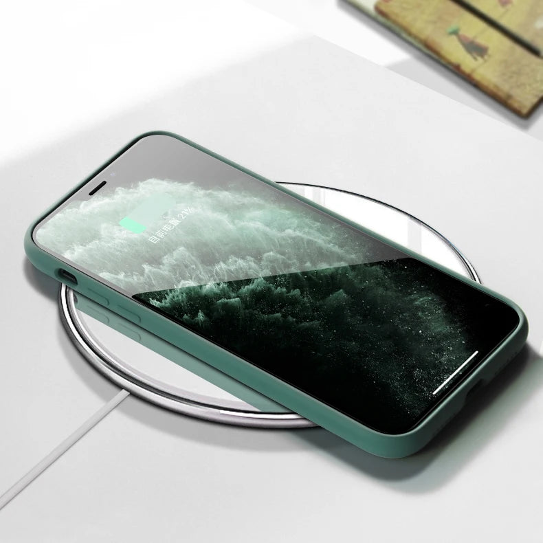 Original Silicone Cases For iPhone 16 15 12 14 13 Pro Max 15 16 Plus logo Case For Apple iPhone 11 14 15 16 Pro Cover