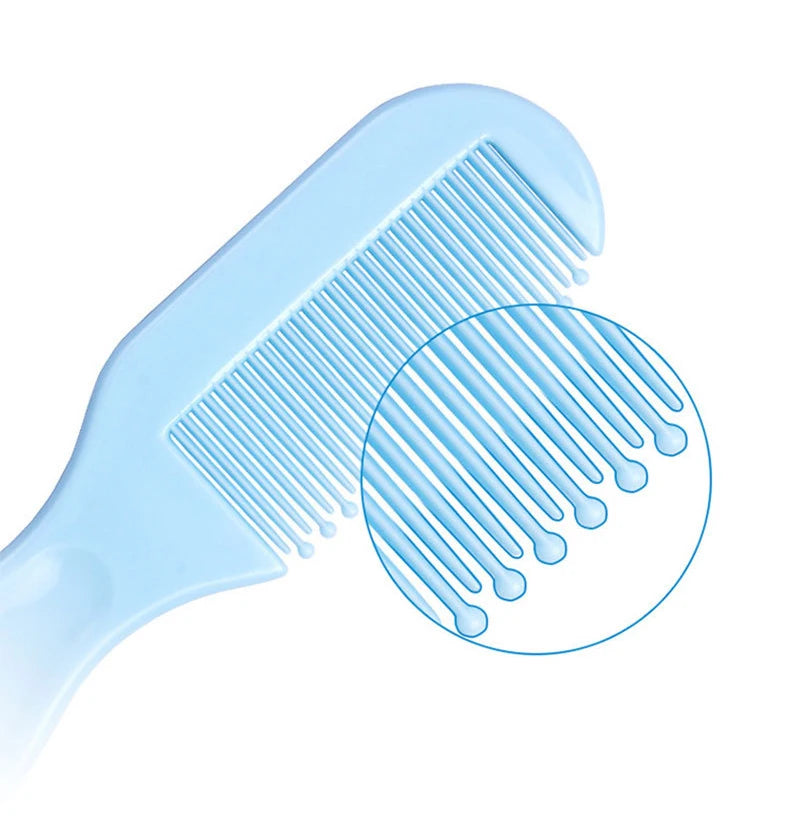 2Pcs/Set Baby Hairbrush Comb Portable Newborn Infant Toddlers Soft Hair Brush Head Massager Comb Set Baby Kid Hair Care Supplies