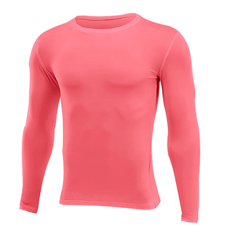 Men Women Kids Children Boy Girl Compression Running Long T Shirt Fitness Sport Basketball Football Gym Sportswear Clothes 8659