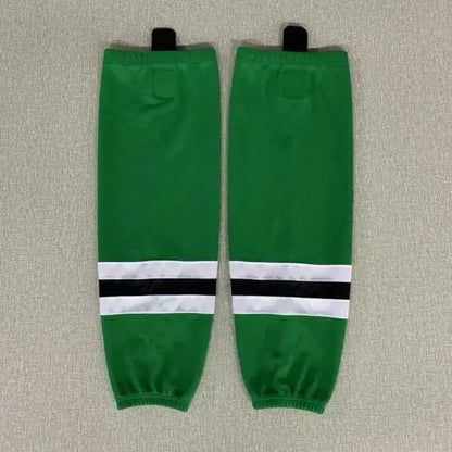1 Pair Multiple Colors Knit Ice Hockey Socks 100% Polyester Team Training Socks Practice Socks Hockey Equipment Sports Sock