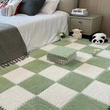 Soft Plush Puzzle Mat BPA-free Interlocking Foam Living Room Rug Warm Non-slip Washable Floor Protector Home Decor Mat