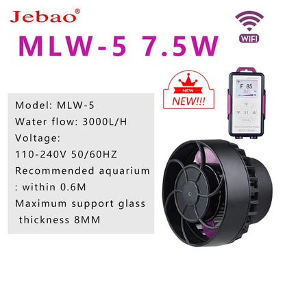 New Jebao Marine Aquarium Wireless Wave Maker MLW-5 SLW SW ALW Wave Pump with WiFi LCD Display Controller wave pump Coral