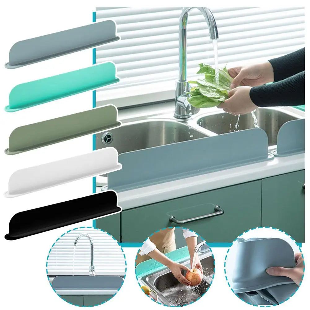 Placa de retenção de água de silicone para cozinha, pia doméstica, retenção de água, antibacteriana, à prova de lavar louça, bacia i3o7