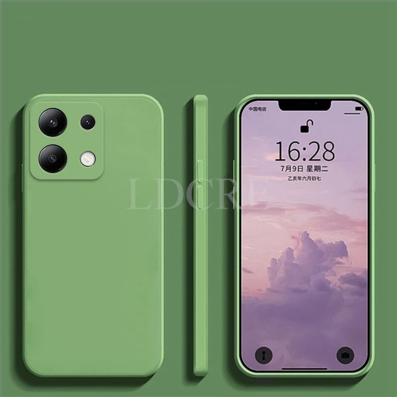For Xiaomi Redmi Note 13 Case Liquid Silicone Cover Redmi Note 13 Pro Plus Case TPU Protective Phone Case Redmi Note 13 Cover