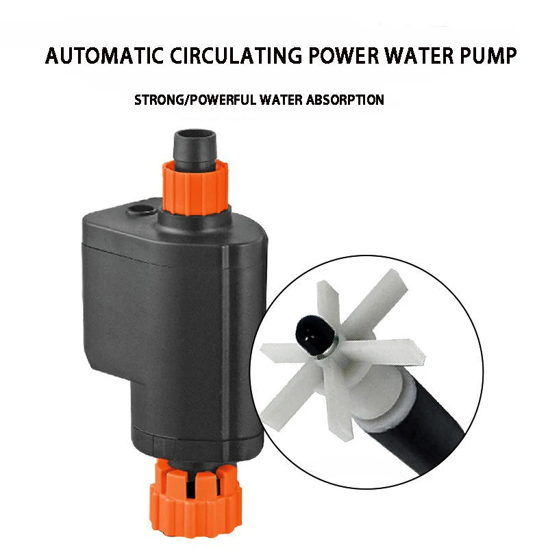 220V-240V Ultra-Quiet Aquarium Filters External Pump Aquarium Filter Bucket Silent Filter Barrel For Fish Tank Grass Accessories