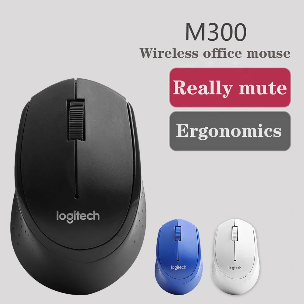 Ratón inalámbrico silencioso Logitech M330 de 1000 DPI, óptico y silencioso de 2,4 GHz con receptor USB, ideal para oficina, hogar y PC.