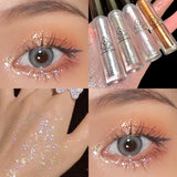 Shiny Liquid Eyeshadow High Pigments Waterproof Lasting Not Easy To Fade Pearl Glitter Portable Delicate Women's Eye Makeup Gift