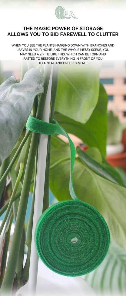 Brida de nailon para jardín, reutilizable, con cierre de velcro, para plantas, flores, trepadoras y en crecimiento.