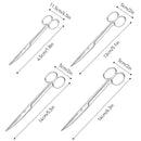 10cm/11.5cm/13cm/14cm/16 cm Animal Veterinary Vet Medical Stainless Steel Surgical Scissors Straight curved Tip Haircut Scissors